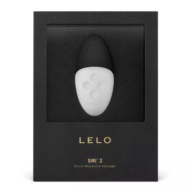 LELO SIRI 2 External Massager for Women, Powerful Bullet Massager Toy Mini Vibrator with Sound Activated Vibration Patterns, Bla
