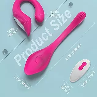 Waterproof Couples Vibrator with 2 Motors 9 Powerful Vibrations, Wireless Remote Control Clitoris G Spot Stimulator, Angle Adjus Waterproof Couples Vibrator with 2 Motors 9 Powerful Vibrations, Wireless Remote Control Clitoris G Spot Stimulator, Angle Adjus
