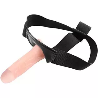 Strap Harness with Realistic Dildo Wearable Sex Toy Suction Cup for Couple Pegging Women Lesbian Silicone Dildo for Sex Gift (Bl