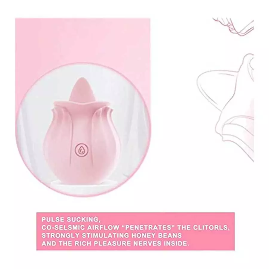 Roses for Women Rose Sucking Toys Tongue Vibrator for Women Rose Vibrating Pussy Licking Machines for Women Clit Rose Nipple Suc