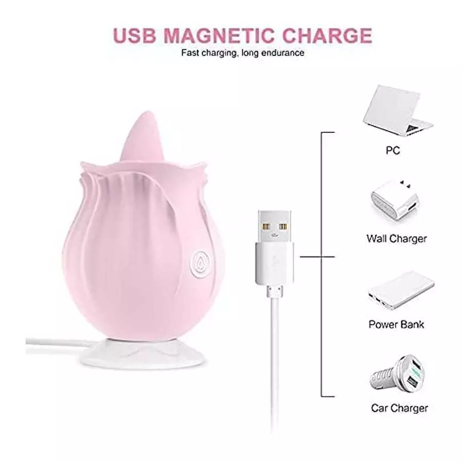 Roses for Women Rose Sucking Toys Tongue Vibrator for Women Rose Vibrating Pussy Licking Machines for Women Clit Rose Nipple Suc