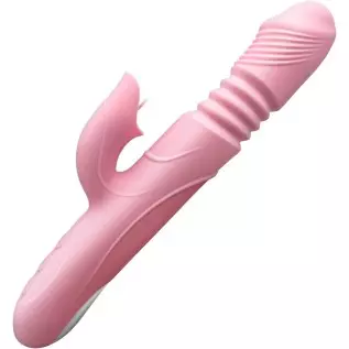 G-spot Vibrator with Tickler, Dual Motors Rechargeable Silicone Stimulator with 7 Vibration Modes Waterproof Sex Toys for Female