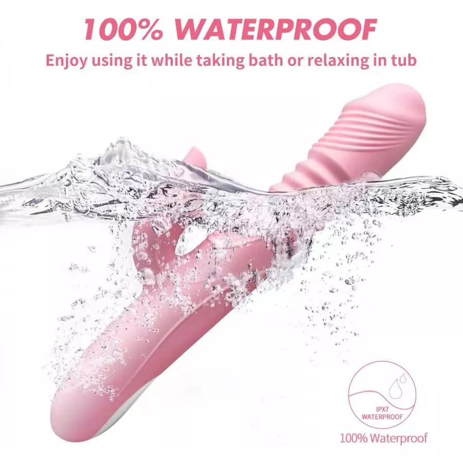 G-spot Vibrator with Tickler, Dual Motors Rechargeable Silicone Stimulator with 7 Vibration Modes Waterproof Sex Toys for Female