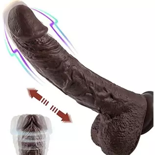 Realistic Dildo Vibrator for Women, Thrusting Dlido Vibrator, Sex Toy for Women Silicone Suction Cup Dildo for Mens Anal Play 9.
