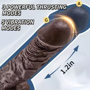 Realistic Dildo Vibrator for Women, Thrusting Dlido Vibrator, Sex Toy for Women Silicone Suction Cup Dildo for Mens Anal Play 9.