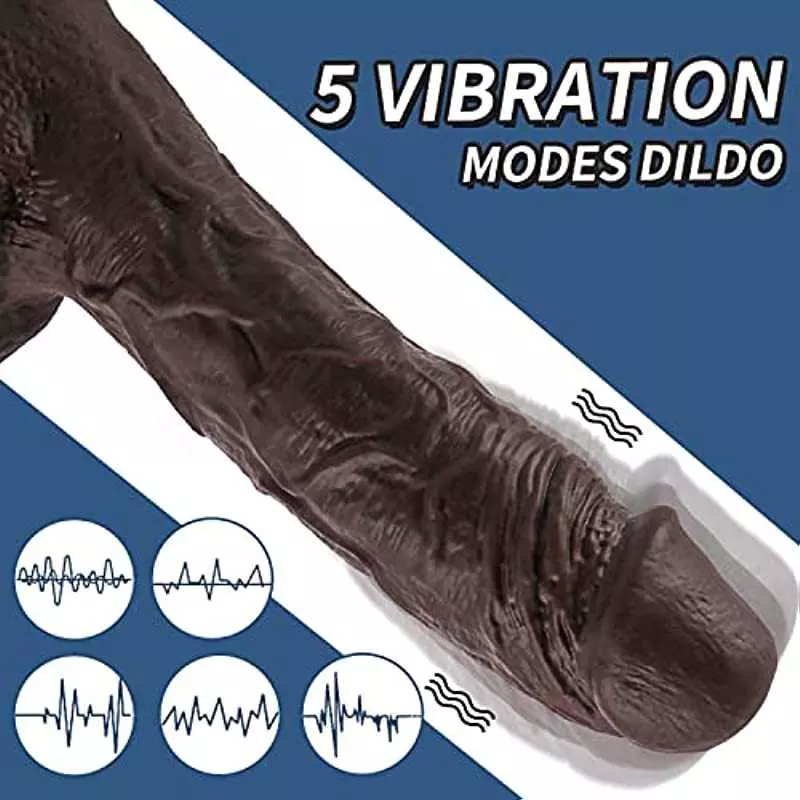 Realistic Dildo Vibrator for Women, Thrusting Dlido Vibrator, Sex Toy for Women Silicone Suction Cup Dildo for Mens Anal Play 9.