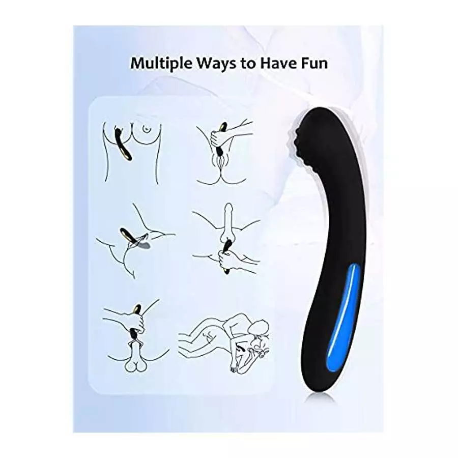 G Spot Vibrator Dildo for Women, Clit Vibrator with 7 Vibration Modes, Silicone Rechargeable Adult Sex Toys for Couples