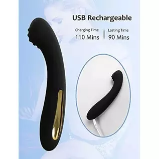 G Spot Vibrator Dildo for Women, Clit Vibrator with 7 Vibration Modes, Silicone Rechargeable Adult Sex Toys for Couples