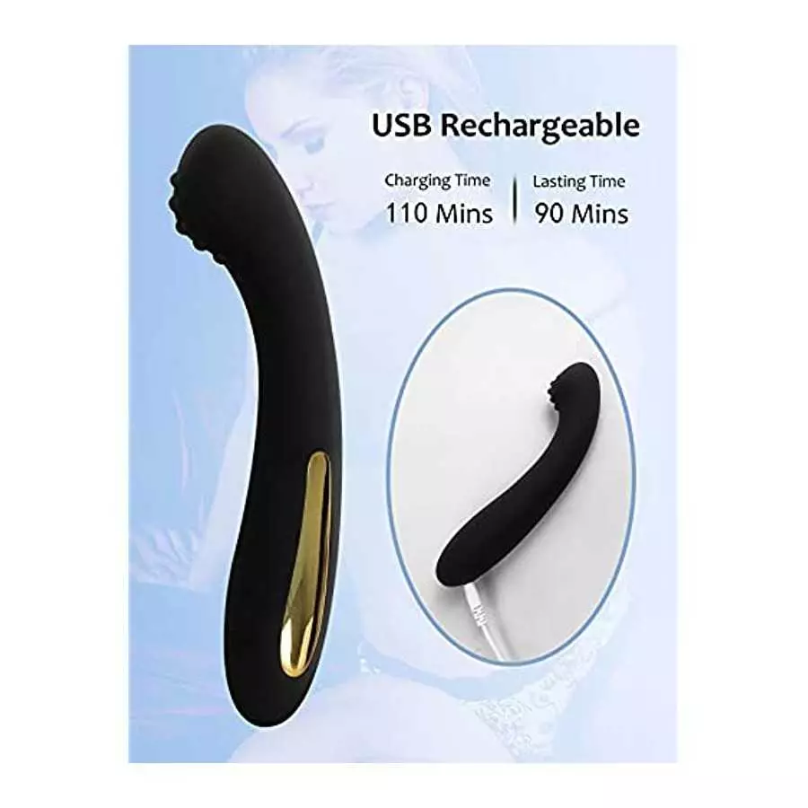 G Spot Vibrator Dildo for Women, Clit Vibrator with 7 Vibration Modes, Silicone Rechargeable Adult Sex Toys for Couples