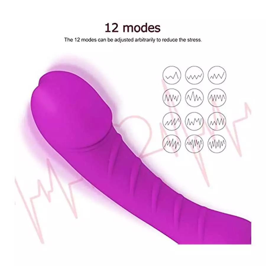 Adult Sex Toys for Women Pleasure -G Spot Clitoral Vibrator for Clit and Vagina Stimulation with 12 Powerful Vibration Modes, Wa
