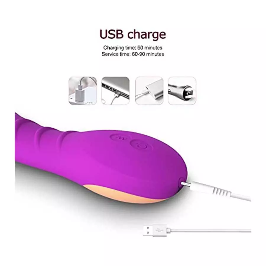 Adult Sex Toys for Women Pleasure -G Spot Clitoral Vibrator for Clit and Vagina Stimulation with 12 Powerful Vibration Modes, Wa