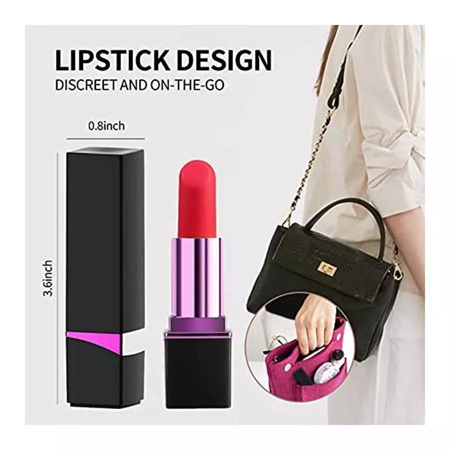 Bullet Vibrator Lipstick Shape with 10 Vibration Modes Sex Toys for Women or Couples Clitorals Stimulator Licking Toy for Woman 