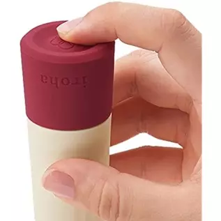 TENGA HMR-01 iroha Rin Akane Burgundy Vibrator for Women, Soft Touch Silicone 4-Mode Waterproof Vibrator