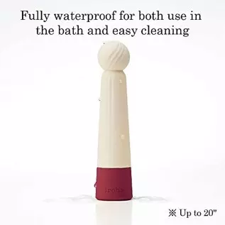 TENGA HMR-01 iroha Rin Akane Burgundy Vibrator for Women, Soft Touch Silicone 4-Mode Waterproof Vibrator