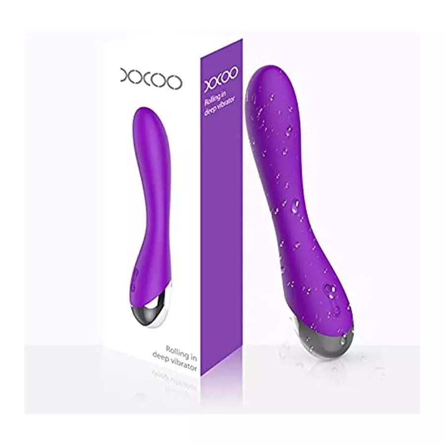 WD2819 Clitoral G-Spot Powerful Purple Vibrator, Clitoral Vibrator,Waterproof Dildo Clit Stimulator with 10 Vibration Modes Soft