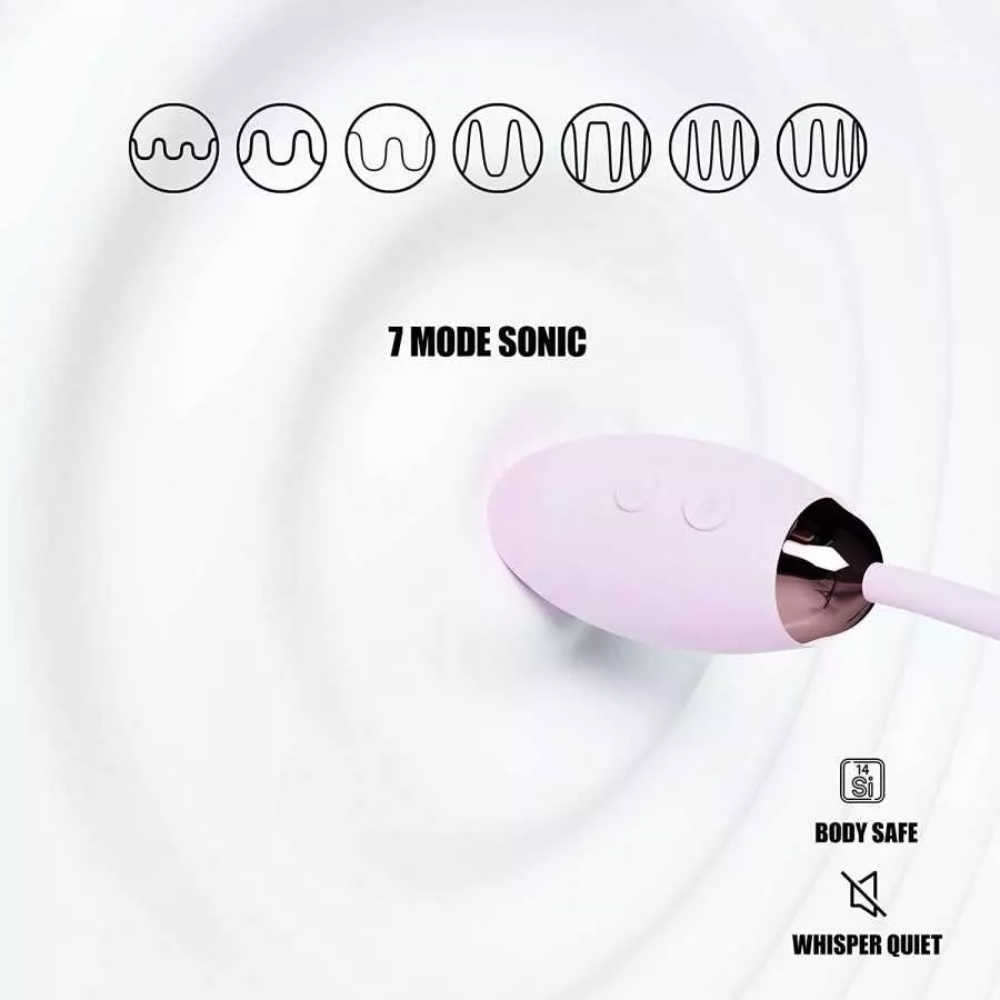 Sakulove Sonic Clitoral Stimulator Non-Contact Clitoral Sucking,Pressure-Wave Technology, Waterproof, Rechargeable (Pink)