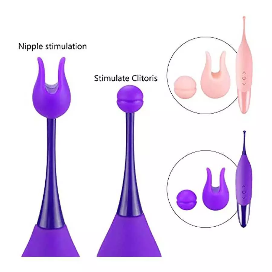 High Frequency Clitoral Vibrator, G Spot Clit Vibrator Stimulator for Women with Whirling Motion Quick Orgasm, Powerful Personal