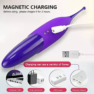 High Frequency Clitoral Vibrator, G Spot Clit Vibrator Stimulator for Women with Whirling Motion Quick Orgasm, Powerful Personal High Frequency Clitoral Vibrator, G Spot Clit Vibrator Stimulator for Women with Whirling Motion Quick Orgasm, Powerful Personal