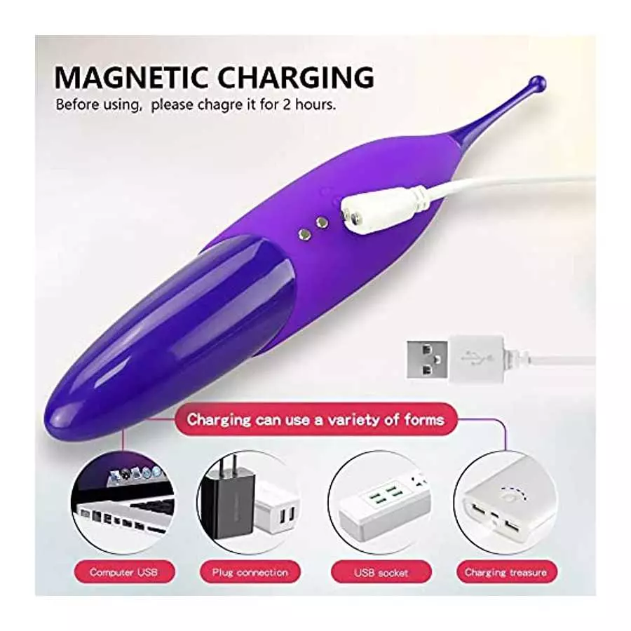 High Frequency Clitoral Vibrator, G Spot Clit Vibrator Stimulator for Women with Whirling Motion Quick Orgasm, Powerful Personal