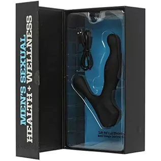 Doc Johnson OptiMALE™ - Rimming P-Massager - Rechargeable Silicone Prostate Massager - Perineum & Shaft Feature 10 Vibration Fun