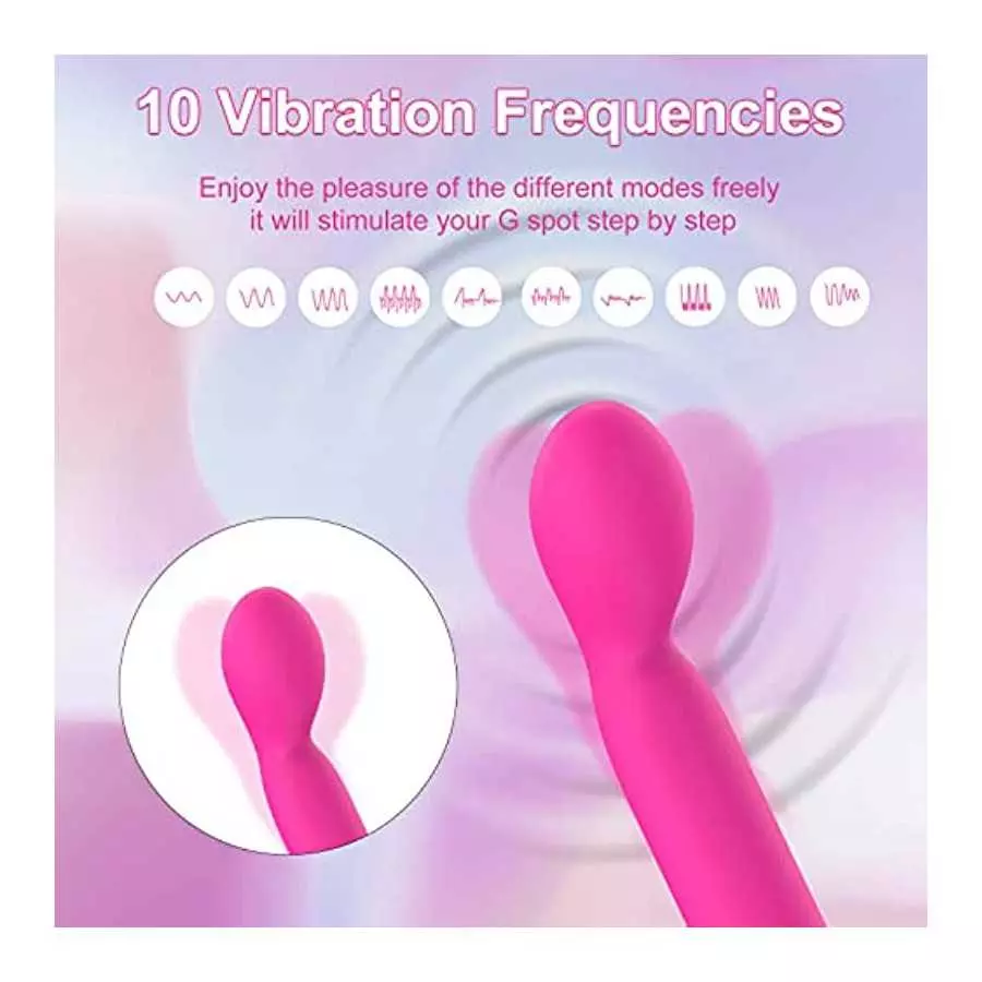 Female G-Spot Vibrator with 10 Modes, 100% Waterproof Vibes for Women/Men, Clitoris Nipple Stimulation Massagers, Vagina Masturb