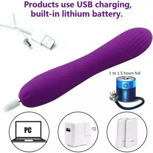 ERUN G Spot Vibrator - Waterproof Dildo Clit Stimulator with 7 Vibration Modes, Clitoral Vibrator Softer and Flexible Sex Toy fo ERUN G Spot Vibrator - Waterproof Dildo Clit Stimulator with 7 Vibration Modes, Clitoral Vibrator Softer and Flexible Sex Toy fo