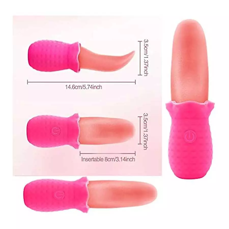 Rose Toys/Woman Sex, Stimulator for Women, Clitoral G Spot Tongue Licking Vibrator Nipples Massager Vaginal Breast Anal Sex Toys