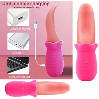 Rose Toys/Woman Sex, Stimulator for Women, Clitoral G Spot Tongue Licking Vibrator Nipples Massager Vaginal Breast Anal Sex Toys