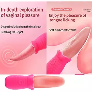 Rose Toys/Woman Sex, Stimulator for Women, Clitoral G Spot Tongue Licking Vibrator Nipples Massager Vaginal Breast Anal Sex Toys