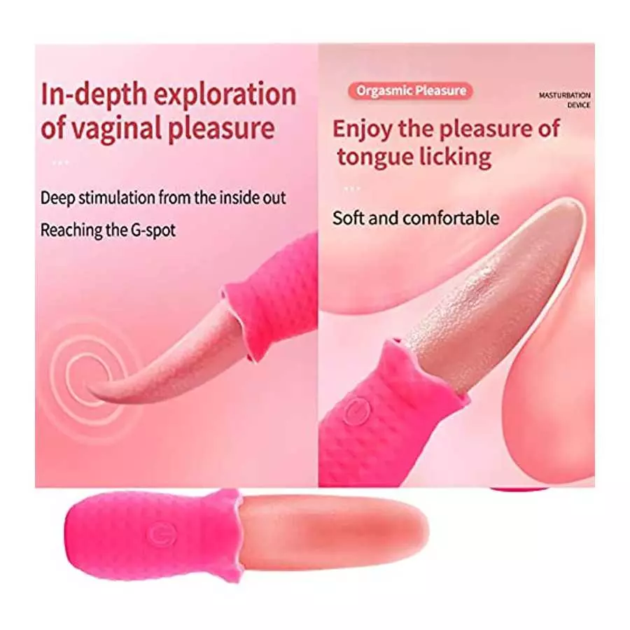 Rose Toys/Woman Sex, Stimulator for Women, Clitoral G Spot Tongue Licking Vibrator Nipples Massager Vaginal Breast Anal Sex Toys