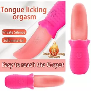 Rose Toys/Woman Sex, Stimulator for Women, Clitoral G Spot Tongue Licking Vibrator Nipples Massager Vaginal Breast Anal Sex Toys
