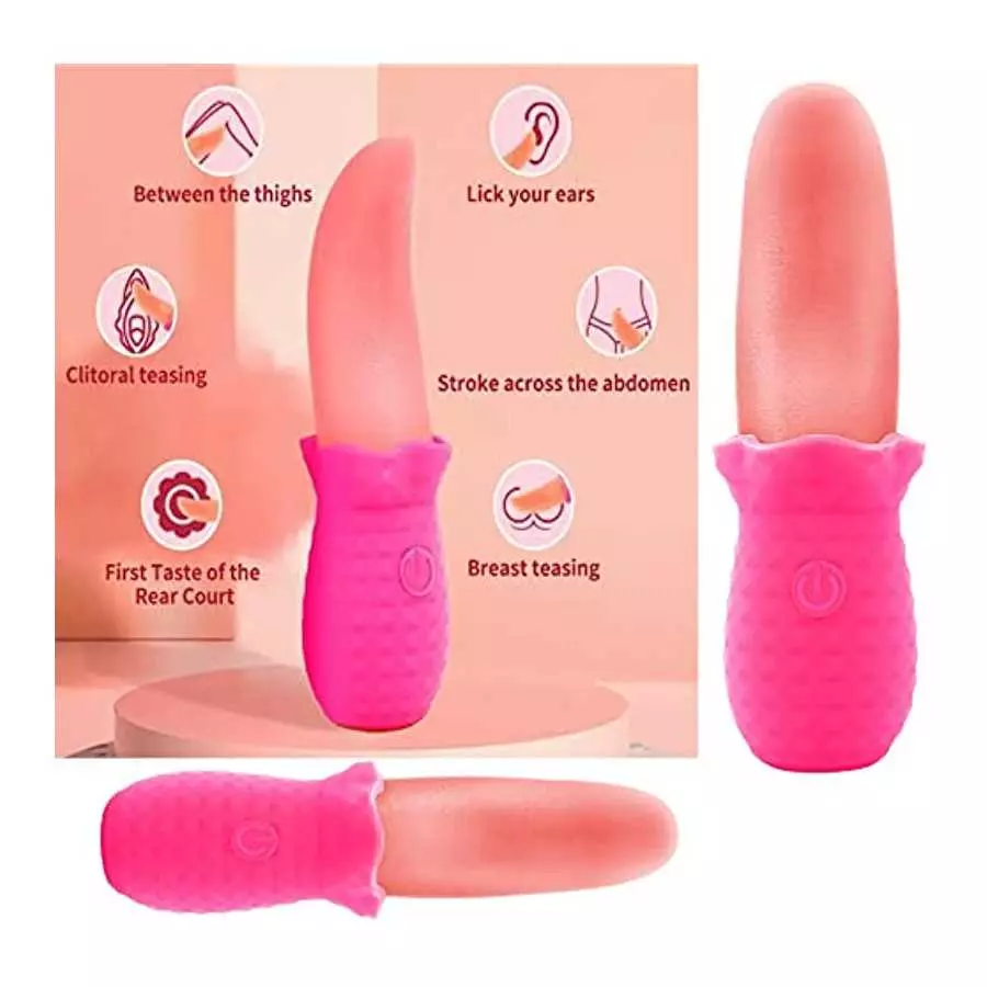 Rose Toys/Woman Sex, Stimulator for Women, Clitoral G Spot Tongue Licking Vibrator Nipples Massager Vaginal Breast Anal Sex Toys