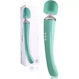 Cordless Wand Massager - Therapeutic Personal Massager - 8 Speeds 20 Vibrating Patterns - USB Rechargeable - Handheld Cordless a