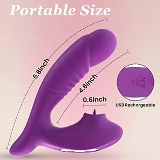 Vibrating Dildo Massager for Adults Pleasure, Thrusting Vibrator Adult Sex Toys, Powerful Clit Licker Vibrator Stimulator with 5 Vibrating Dildo Massager for Adults Pleasure, Thrusting Vibrator Adult Sex Toys, Powerful Clit Licker Vibrator Stimulator with 5