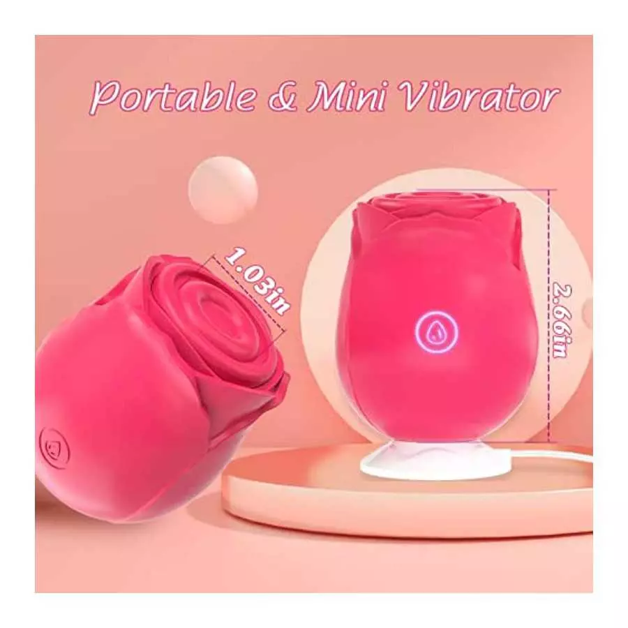 Rose Toy, Rose Sex Stimulator for Women, MHYNNR Pulsating Rose Sex Toy Vibrator, Rose Vibrations for Woman Pleasure with 7 Vibra