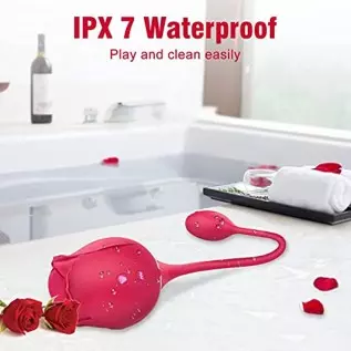 Rose Vibrator Toy for Women, Rose Clitoral Toy G-spot Vibrator Toy, 2 in 1 Clitoral Stimulator with 10 Modes Sex Toy, Nipple Sti Rose Vibrator Toy for Women, Rose Clitoral Toy G-spot Vibrator Toy, 2 in 1 Clitoral Stimulator with 10 Modes Sex Toy, Nipple Sti