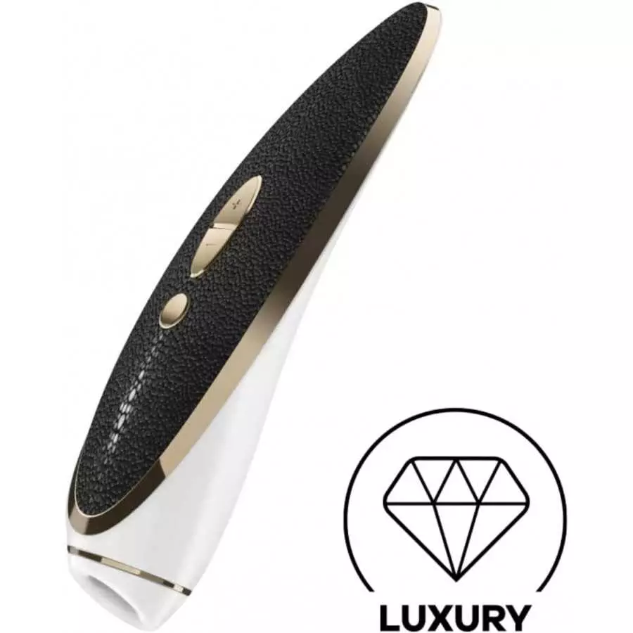 Satisfyer Luxury Haute Couture Air-Pulse Clitoral Vibrator - Non-Contact Clitoral Sucking Pressure-Wave Technology Plus Vibratio Satisfyer Luxury Haute Couture Air-Pulse Clitoral Vibrator - Non-Contact Clitoral Sucking Pressure-Wave Technology Plus Vibratio