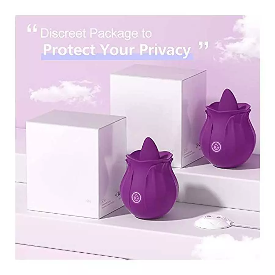 Rose Sex Stimulator for Women Pleasure, Rose Sex Toy for Woman with 10 Vibrating Modes, G spot Vibrator Clitoral Nipple Stimulat