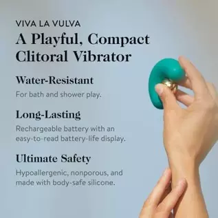 goop Viva La Vulva Vibrator - Rechargeable & Water-Resistant with 10 Ultraquiet Vibration Modes - Phthalate-Free, Latex-Free, BP
