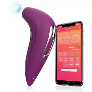 Smart Clitoral Sucking Sex Toy for Woman - SVAKOM APP Controlled Clit Stimulator Vibrator with Travel Lock & Pulse Technology - 