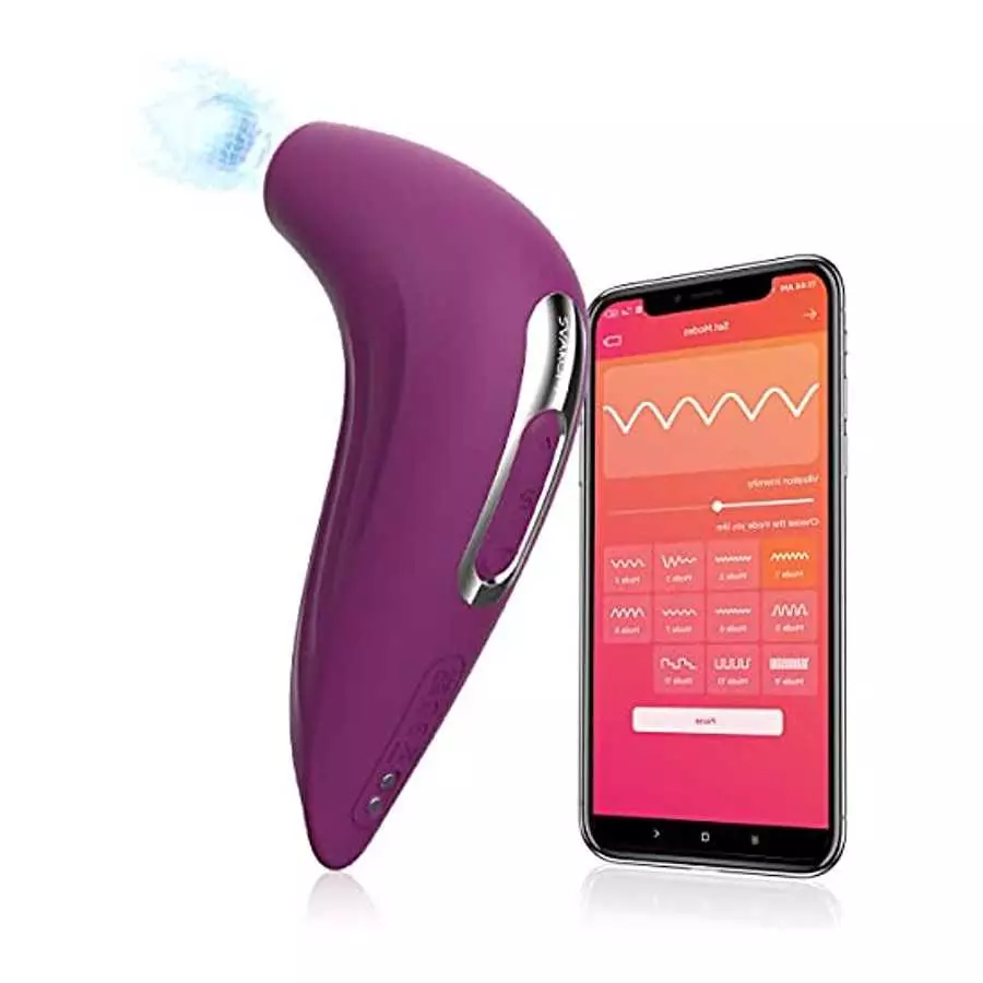 Smart Clitoral Sucking Sex Toy for Woman - SVAKOM APP Controlled Clit Stimulator Vibrator with Travel Lock & Pulse Technology - 