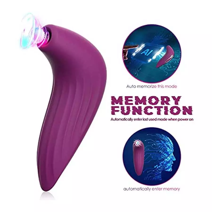 Smart Clitoral Sucking Sex Toy for Woman - SVAKOM APP Controlled Clit Stimulator Vibrator with Travel Lock & Pulse Technology - 