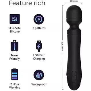 Sex Vibrators for Women, Vibrating Toys, Personal Wand Massager with 7 Vibration Modes Vibration