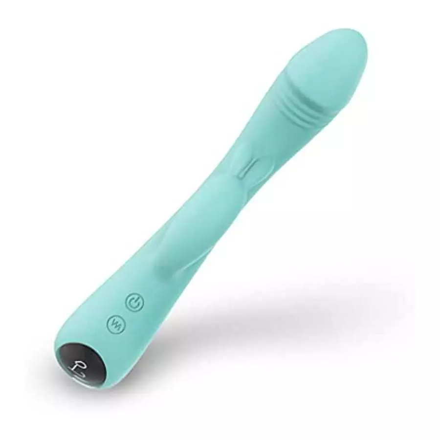 Rabbit Vibrator Dildos for G Spot Clit Stimulation, Dual Stimulator with 9 Vibration Modes, Rechargeable Waterproof, Soft Skin-F