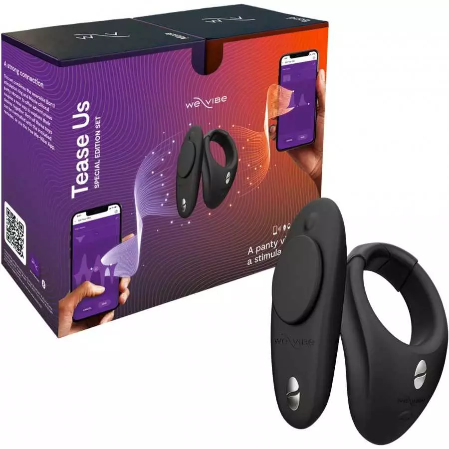 We-Vibe Tease Us Set Moxie + Moxie - Wearable Panty Vibrators for Women - Clitoral Stimulator with 10 Vibration Modes - App Cont