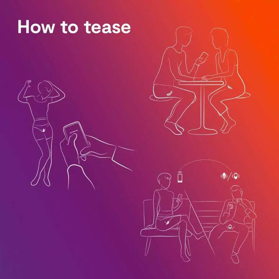 We-Vibe Tease Us Set Moxie + Moxie - Wearable Panty Vibrators for Women - Clitoral Stimulator with 10 Vibration Modes - App Cont