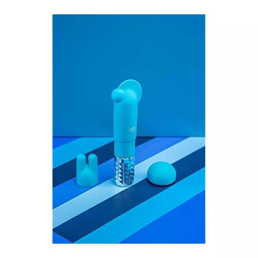 Rose Revitalize Massage Kit - Massager, Clitoral, External Massager Vibrator - 3 Ultrasilk Smooth Puria Silicone Attachments for