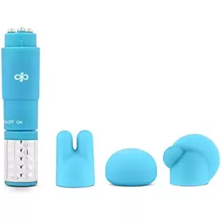 Rose Revitalize Massage Kit - Massager, Clitoral, External Massager Vibrator - 3 Ultrasilk Smooth Puria Silicone Attachments for