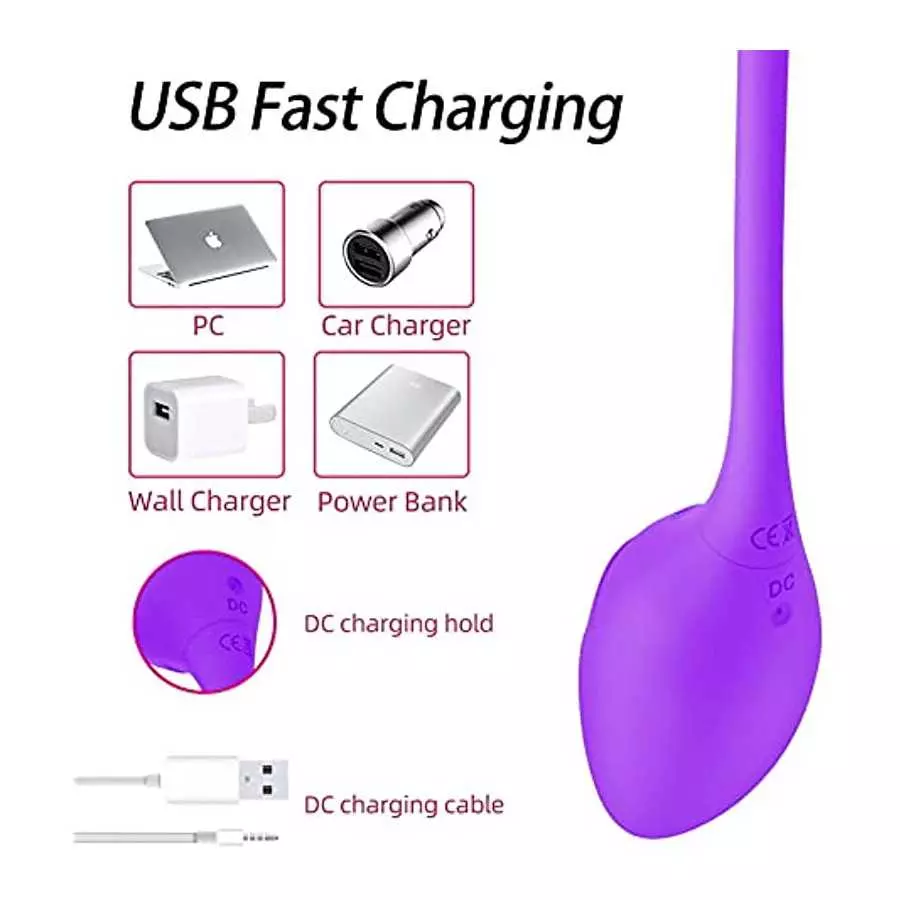 G Spot Bullet Vibrator APP Remote Control Vibrating Panties Vaginal Clitoral Prostate Stimulator with 10 Vibration Modes USB Fas