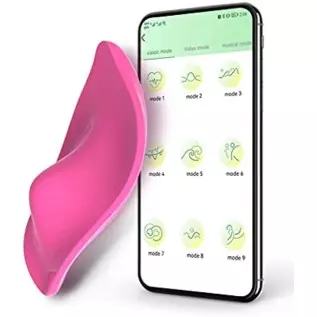 Wearable Vibrator Vibrating Panties with APP Control, Silicone Clitoral Vagina Stimulator Clit Nipple Teaser Adult Toy with 12 V
